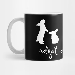 Adopt Don't Shop - Alternate Bunny Edition (White) Mug